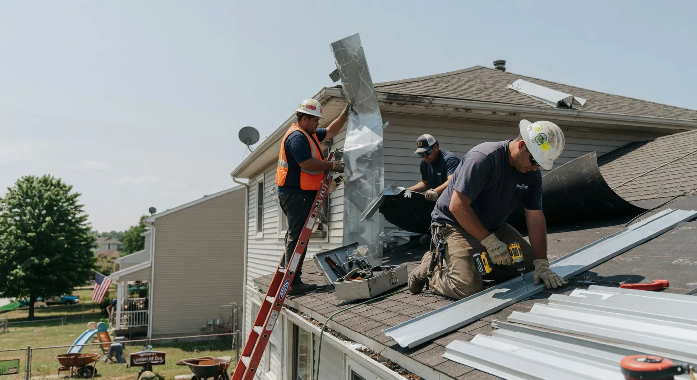 Storm Damage Metal Roof Repair in Rich Creek, VA